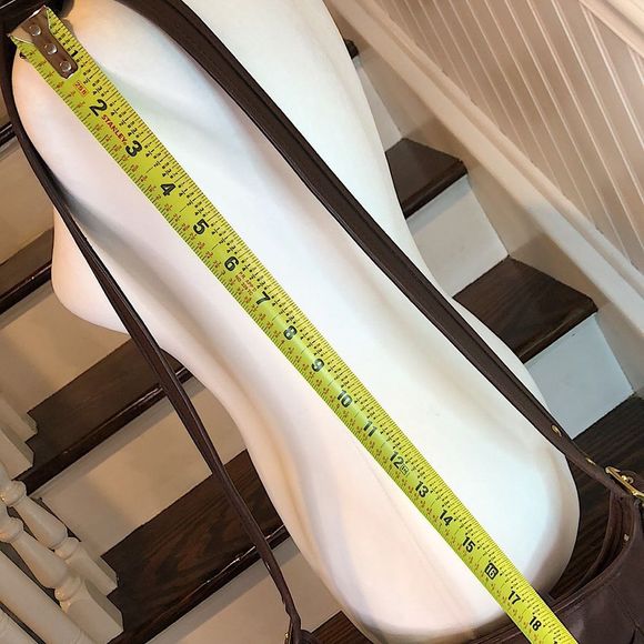 COACH Bleeker Brown Leather Bucket Duffle Feeder Crossbody Shoulder Bag 9816 - Picture 6 of 16